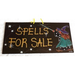 Witchy Hanging Sign Spells for sale